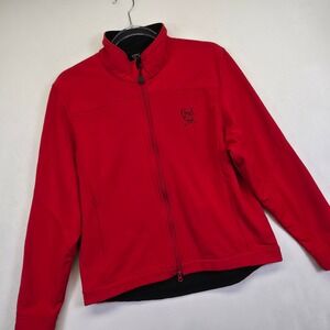 Cruel Girl Jacket Womens M Red Softshell Fleece Lined Warm‎ Winter Western